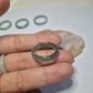 Authentic Blue water jade ring size 8-8.5