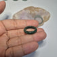 Authentic Blue water jade ring size 6-6.5