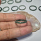 Authentic Blue water jade ring size 8-8.5