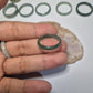 Authentic Blue water jade ring size 9-9.5