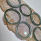 Authentic Blue water jade ring size 10-12
