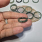 Authentic Blue water jade ring size 9-9.5