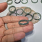 Authentic Blue water jade ring size 9-9.5
