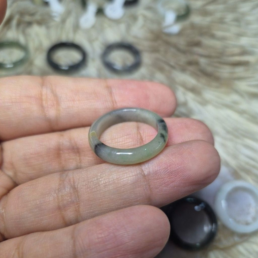 SIZE 7-7.5 Burmese Jade Rings