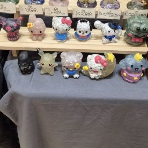 sanrio crystal resin figurines