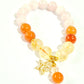 Rose Quartz, Citrine, and Carnelian Bracelet
