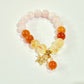 Rose Quartz, Citrine, and Carnelian Bracelet