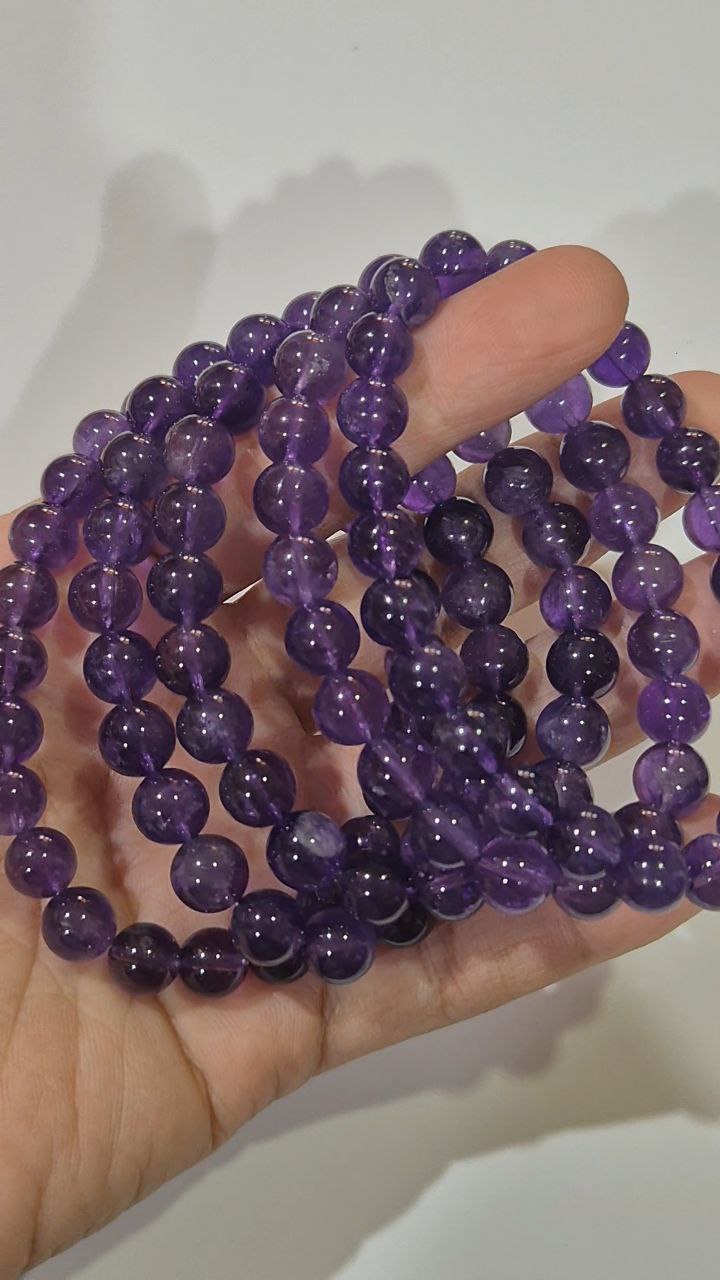 brazilian 5A amethyst 8mm / 10mm