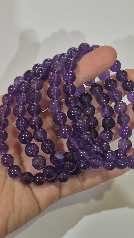 brazilian 5A amethyst 8mm / 10mm