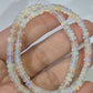 Ethiopian Welo Opal rondelle beads (white) (price per piece)