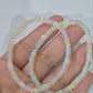 Ethiopian Welo Opal rondelle beads (white) (price per piece)