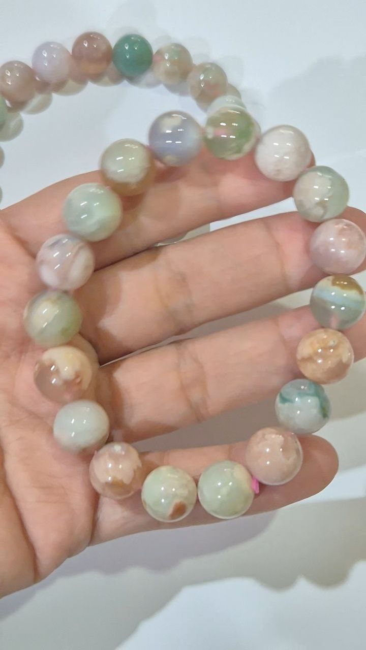 Pastel Sakura Agate Bracelet