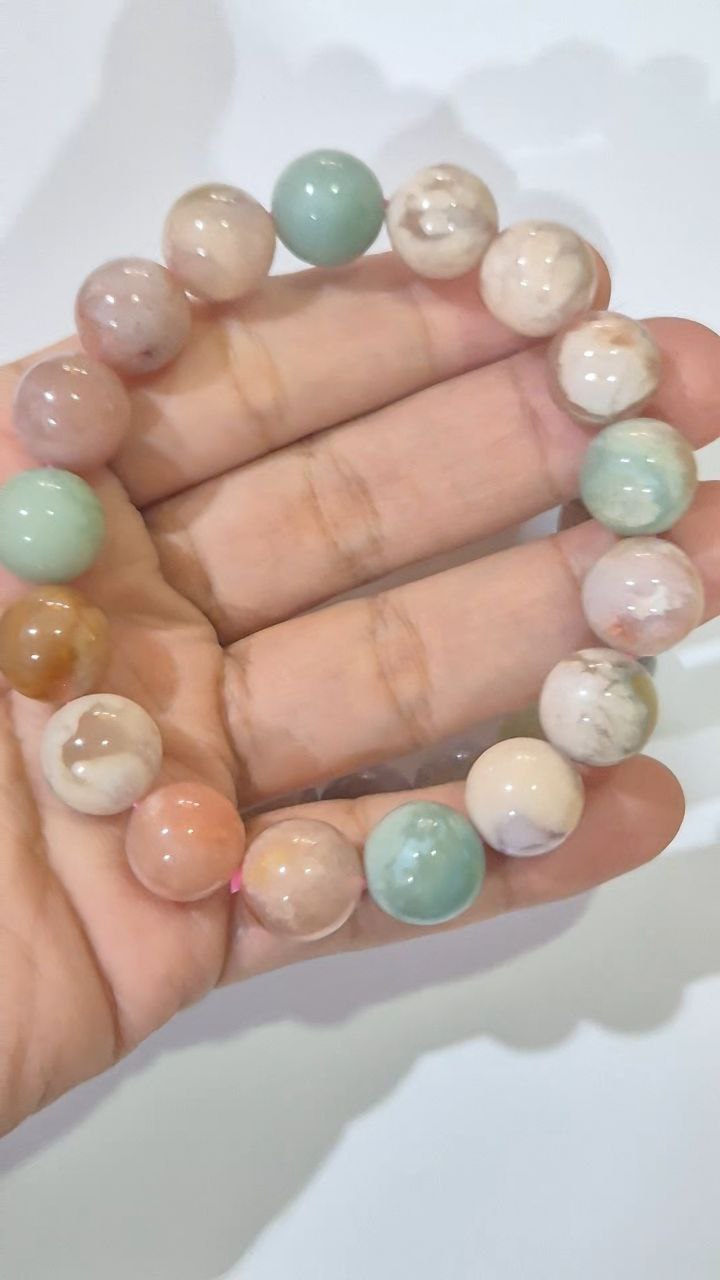 Pastel Sakura Agate Bracelet