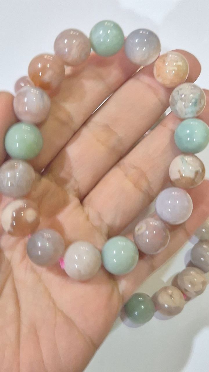 Pastel Sakura Agate Bracelet
