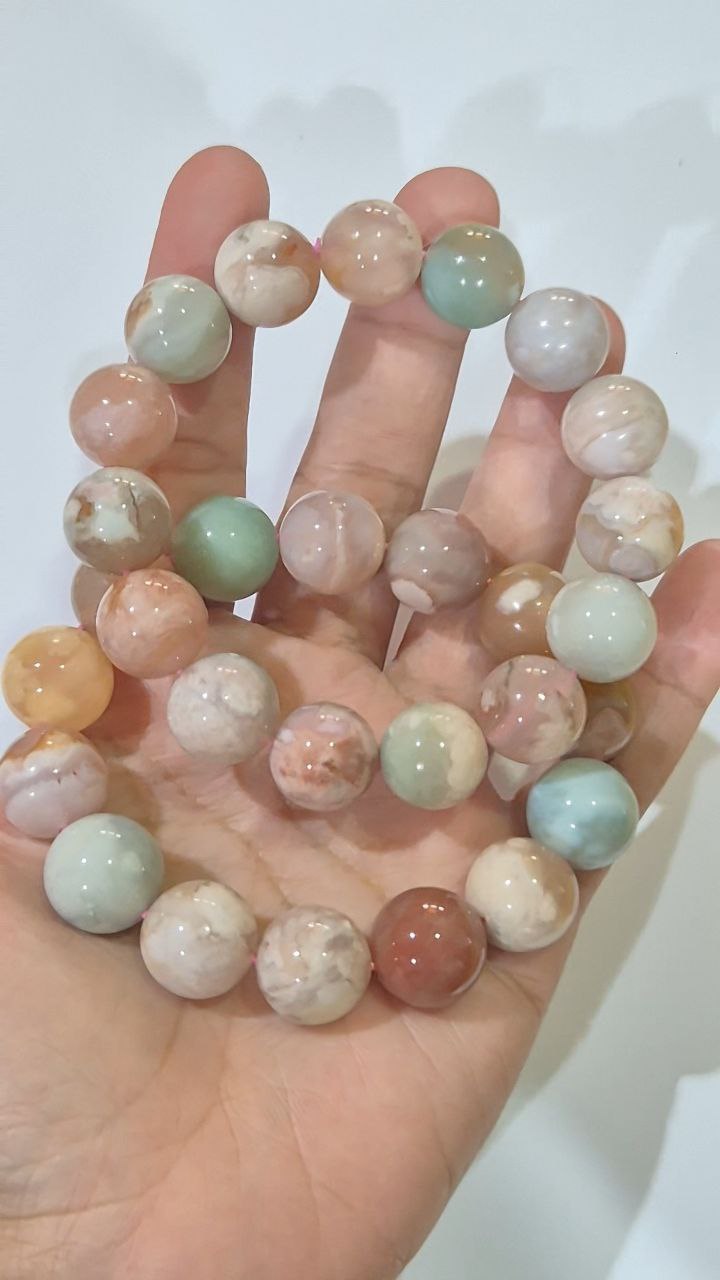 Pastel Sakura Agate Bracelet