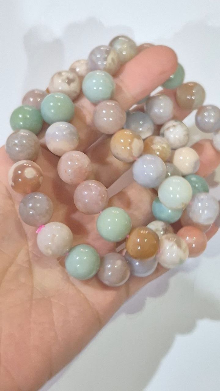 Pastel Sakura Agate Bracelet