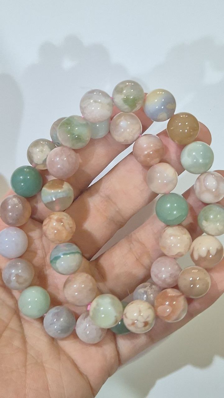 Pastel Sakura Agate Bracelet