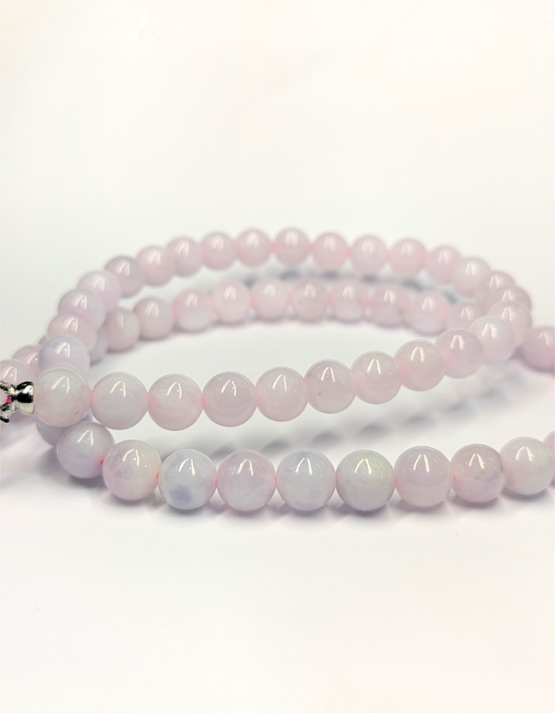 Burmese Pink Jade Necklace with Certificate of Authenticity