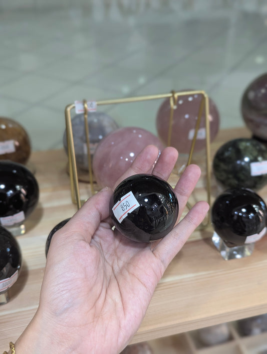 Obsidian Spheres (with Free Stand!)