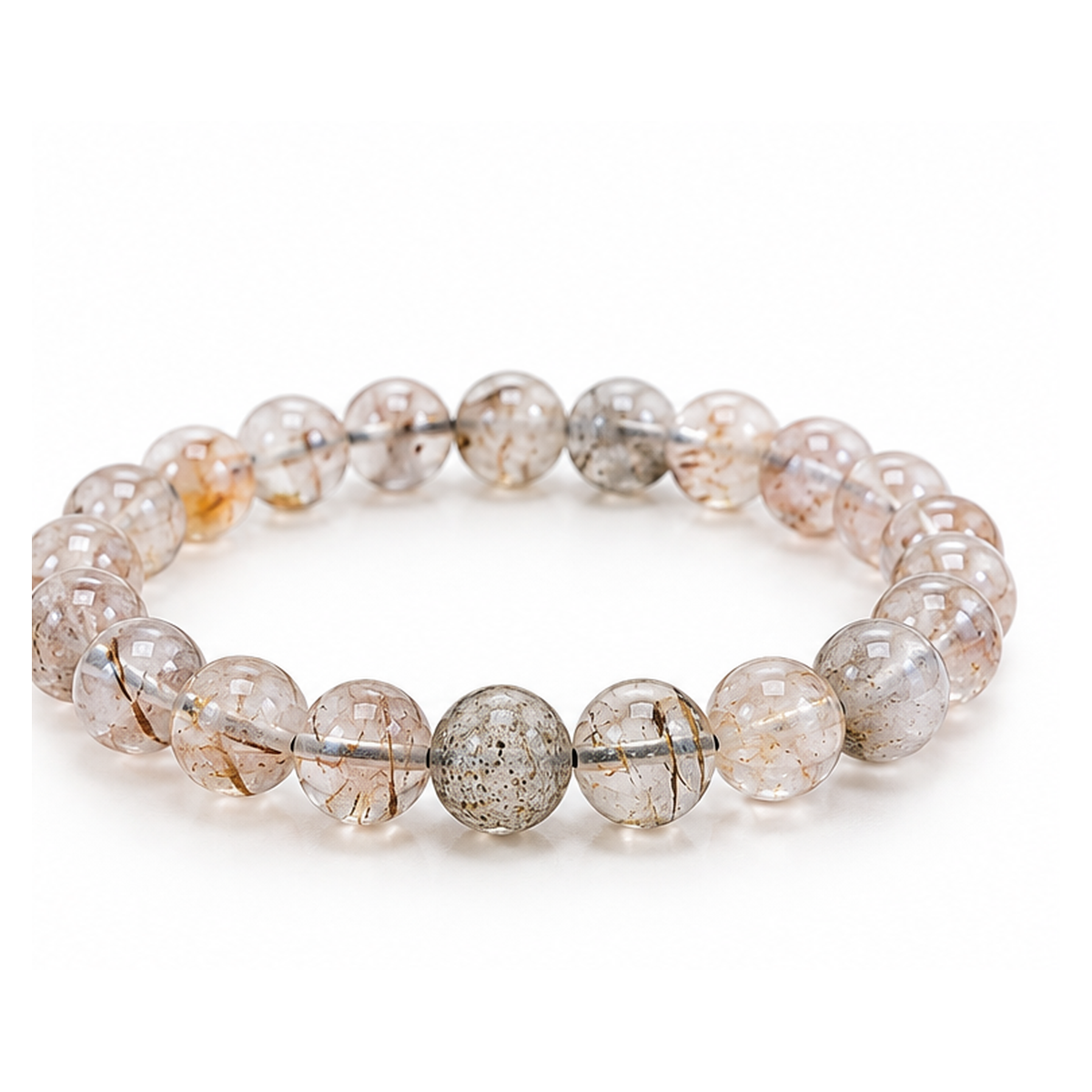 Copper Rutilated Quartz Bracelet (8mm | 10mm)