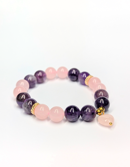 Amethyst and Rose Quartz
