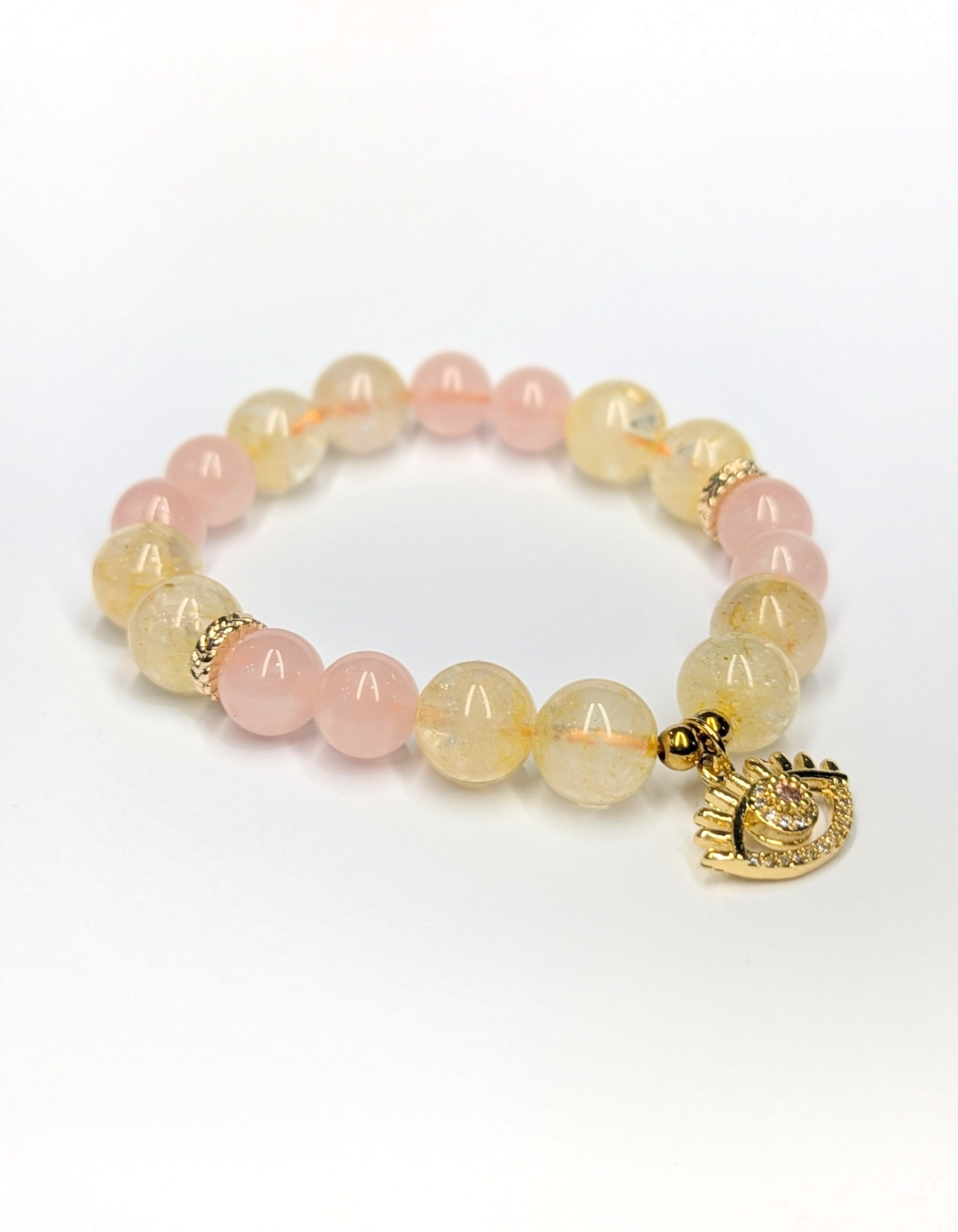 Rose Quartz and Citrine