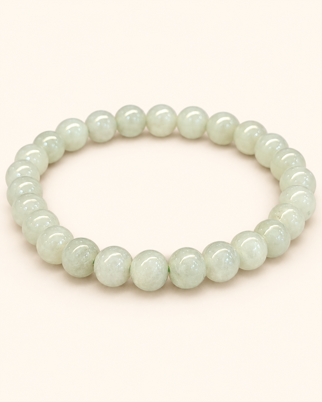 Icy Burmese Jade Bracelet (7mm)