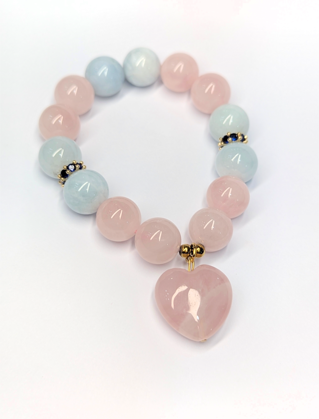 Rose Quartz and Aquamarine