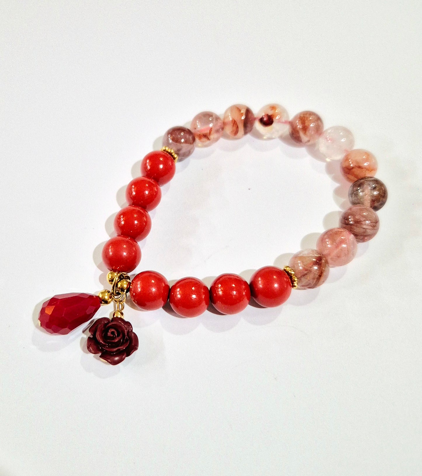 Cinnabar and Fire Quartz