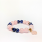 Rose Quartz and Lapiz Lazuli