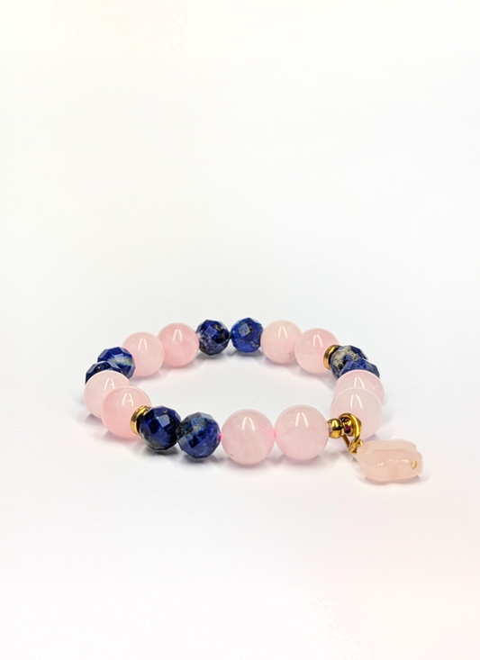 Rose Quartz and Lapiz Lazuli