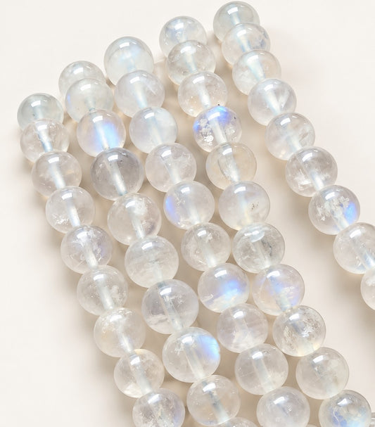 White Moonstone Bracelet (7mm)