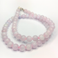 Burmese Pink Jade Necklace with Certificate of Authenticity