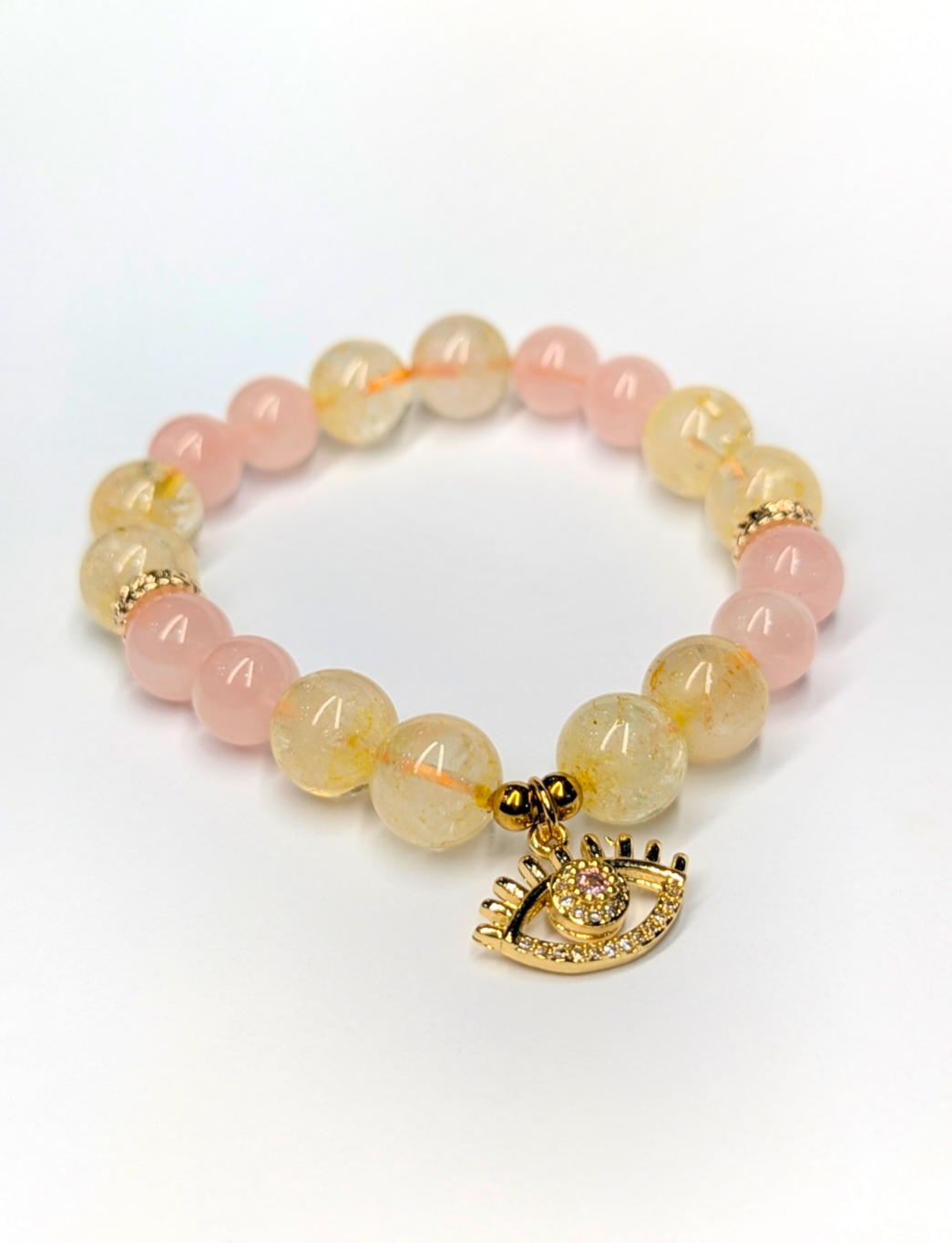 Rose Quartz and Citrine