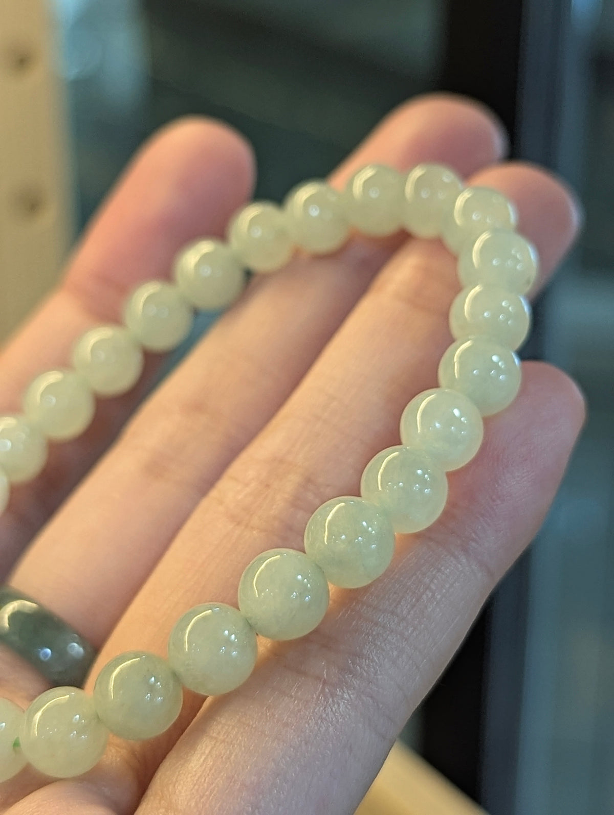 Icy Burmese Jade Bracelet (7mm)