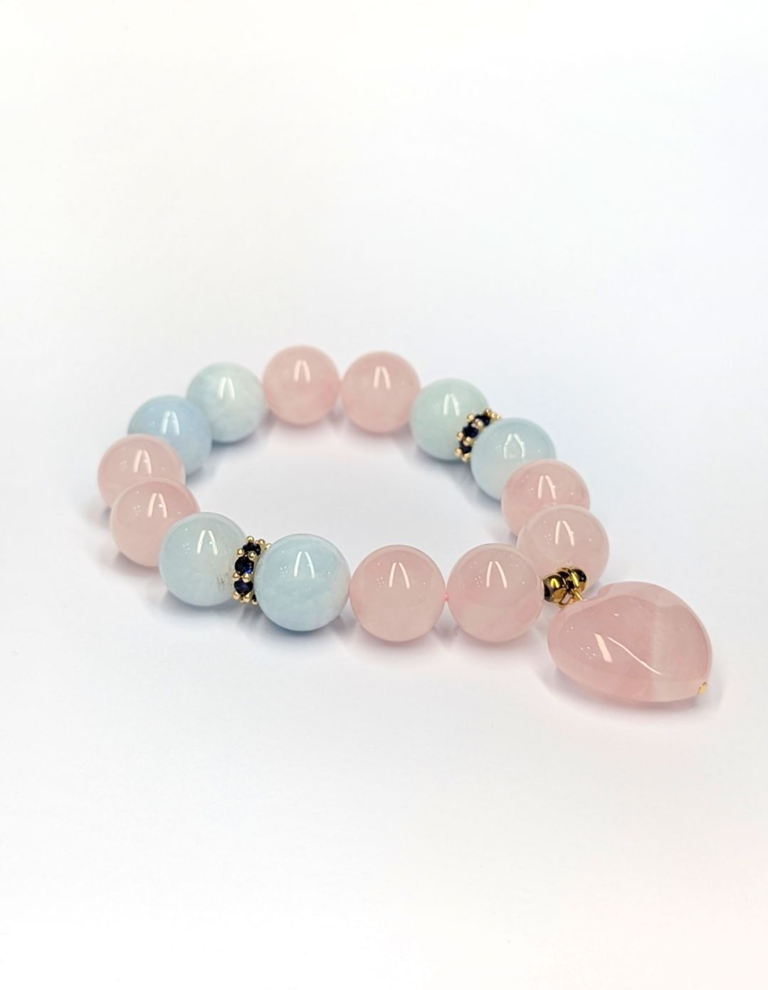 Rose Quartz and Aquamarine