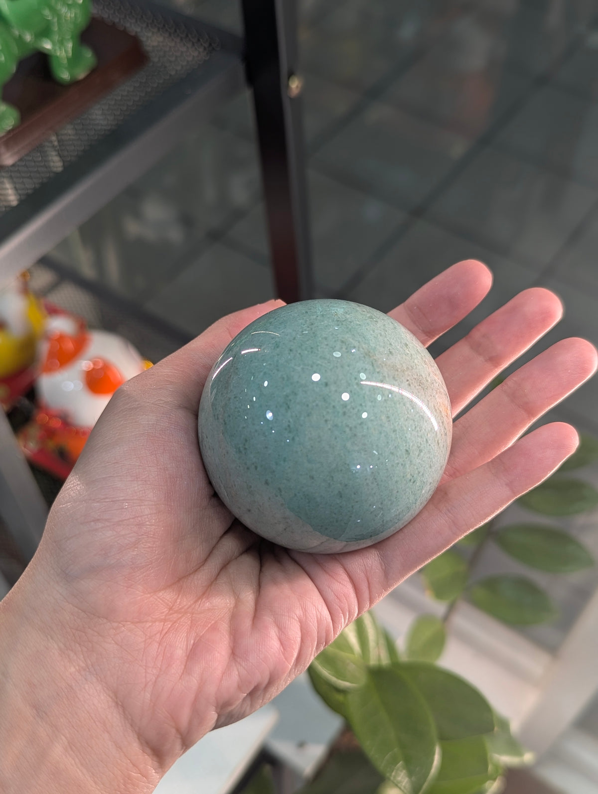 Green Aventurine Sphere (with Free Stand)