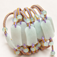 Jade Rope Bracelet (Bangle Carving) with Green Aventurine Accent