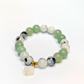 Green Aventurine and White Moonstone Bracelet