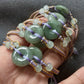 Jade Rope Bracelet (Donut Carving) with Green Aventurine Accent
