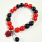 Cinnabar and Black Tourmaline