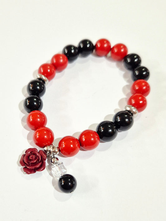 Cinnabar and Black Tourmaline