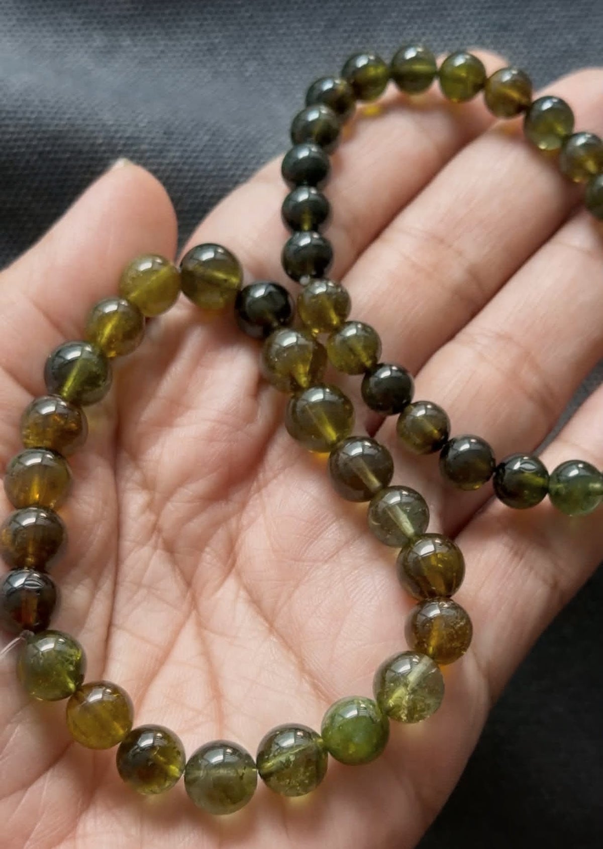 Green Tourmaline Bracelet (8mm)