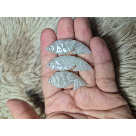 Jade Pendant Fish (per piece) with Free Chain!