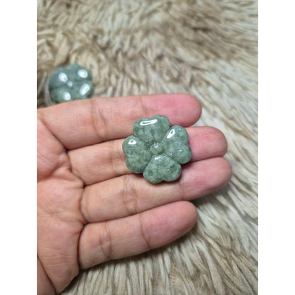 Jade Pendant Lucky Clover with Free Chain!