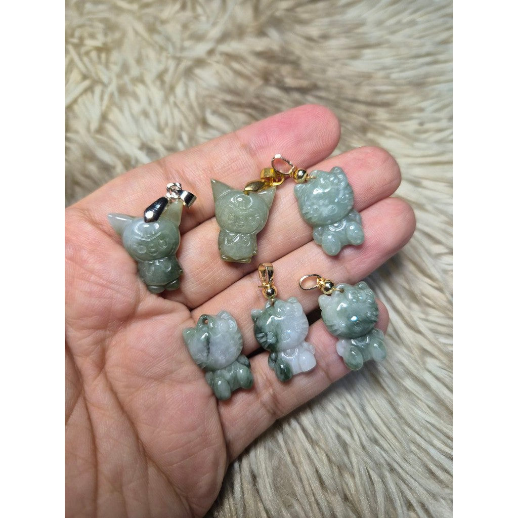 Jade Pendant Sanrio with Free Chain!