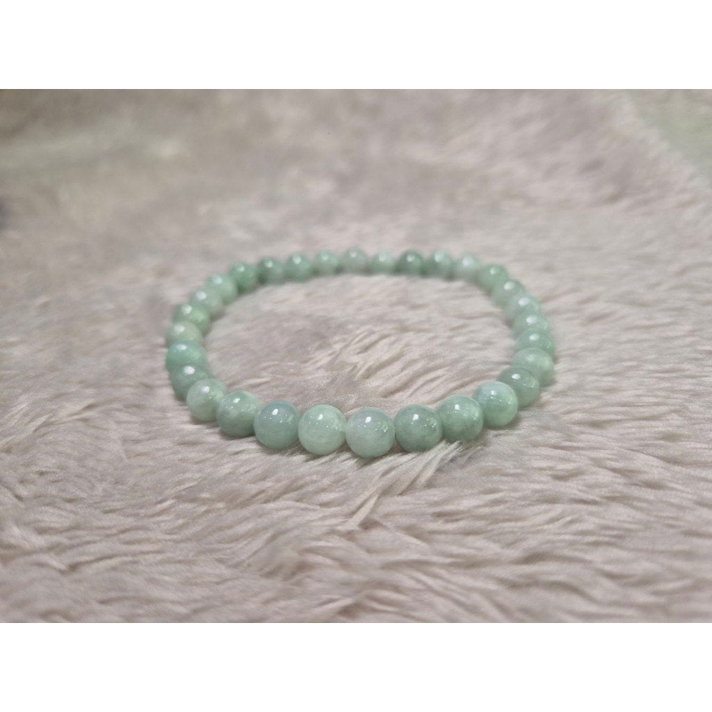 7 mm Light Apple Green Jade (Grade A) Luck • Health • Prosperity