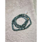 Blue Water Jade Barrel Necklace 24” – Grade A Jadeite for Prosperity & Good Health
