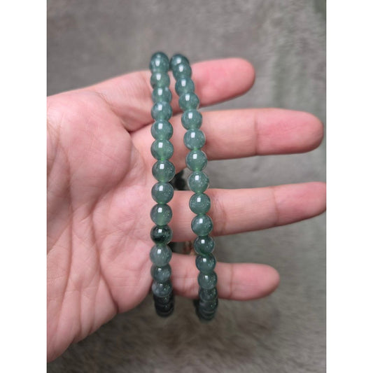 Jelly Blue Water Jade Necklace (7 mm | 22 inches)