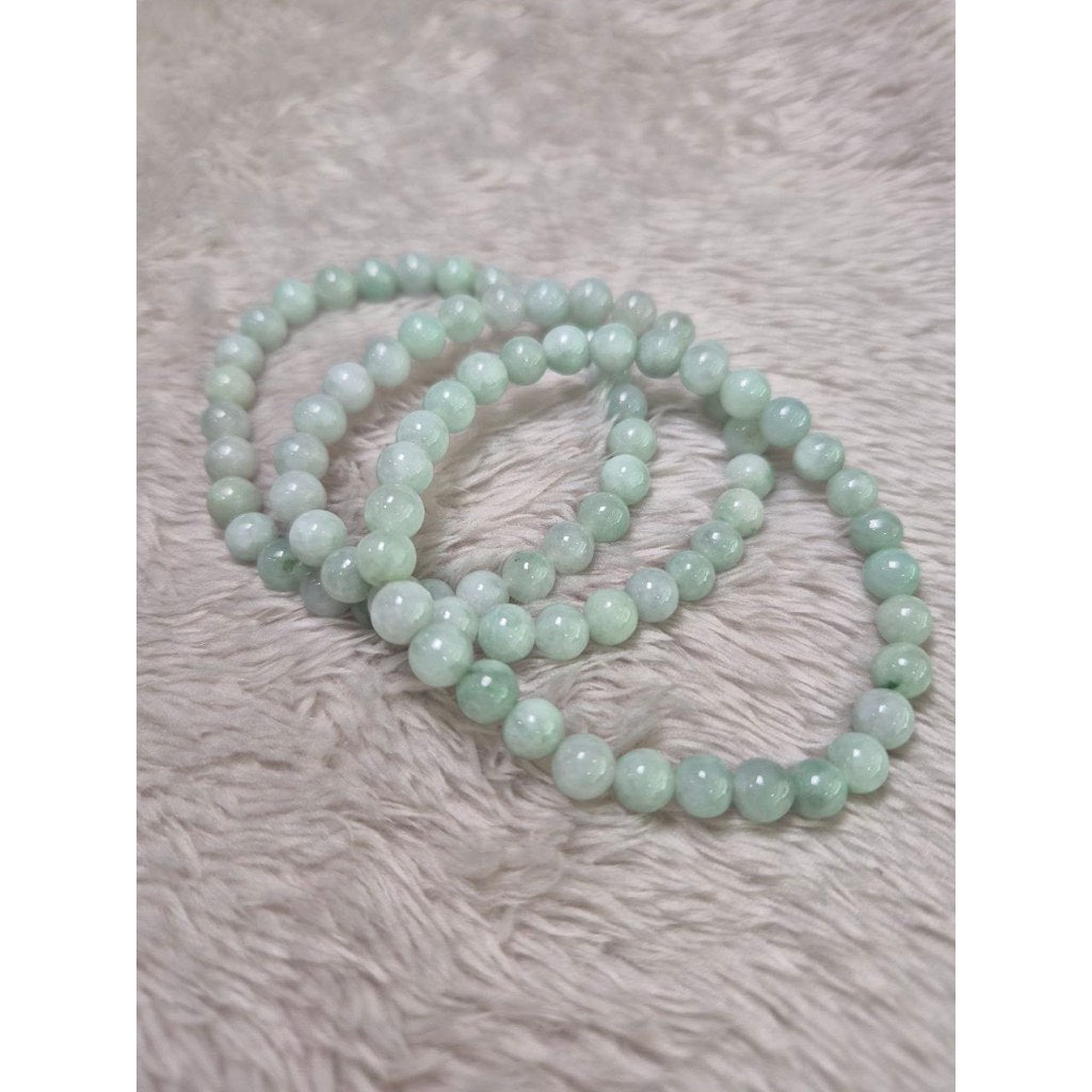 7 mm Light Apple Green Jade (Grade A) Luck • Health • Prosperity